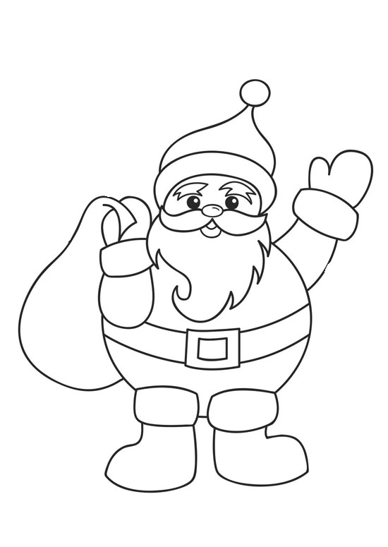 630 Coloring Pages Christmas Santa Download Free Images