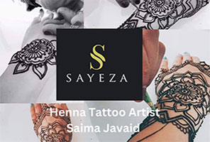 "sayeza henna tattoo artist ireland"